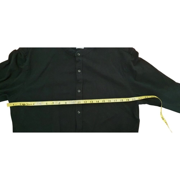 ZARA Men's Size XL Black Active Fabric Slim Fit Long Sleeve Button Down Shirt - Picture 14 of 15